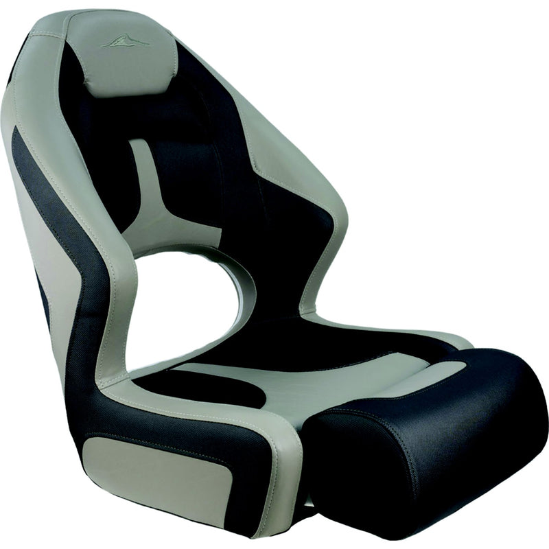 Springfield Marine 1043260 Deluxe Sport Flip-Up II, Charcoal and Light Gray