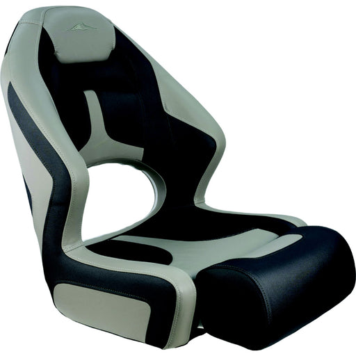 Springfield Marine 1043260 Deluxe Sport Flip-Up II, Charcoal and Light Gray