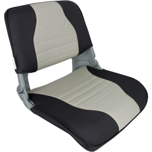 Springfield Skipper Seat With Cushions, Deluxe Charcoal/Gray/Gray Shell