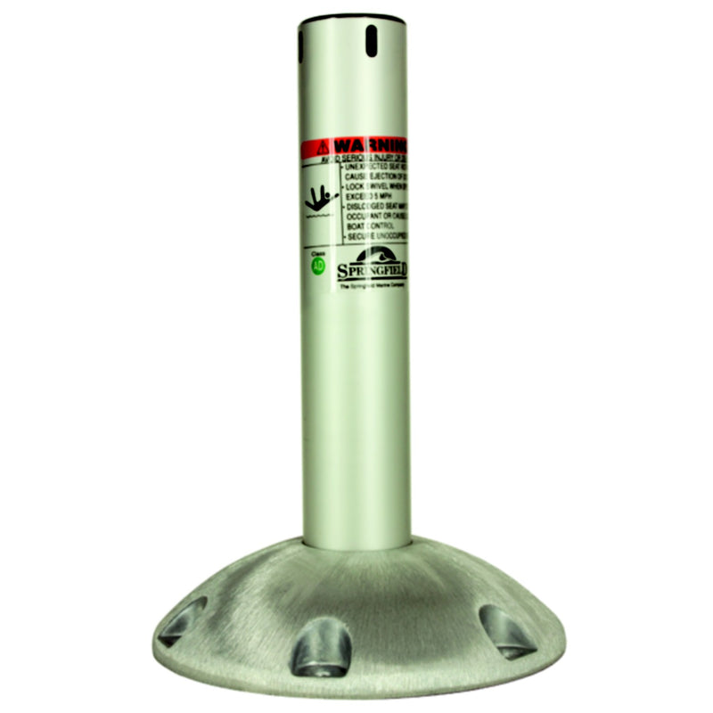 Springfield 2-3/8" Series Explorer Fixed Height Locking Pedestal, Satin Finish