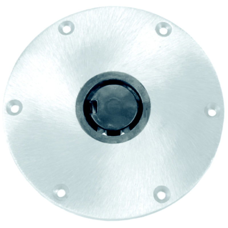 Springfield Plug-In™ 9" Round Aluminum 2-3/8" Base, Satin Finish