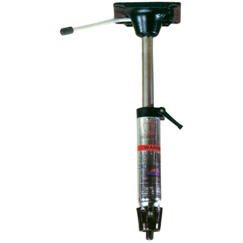 Springfield Taper-Lock 2-3/8" Power-Rise Sit Down Locking Pedestal, Satin Finish