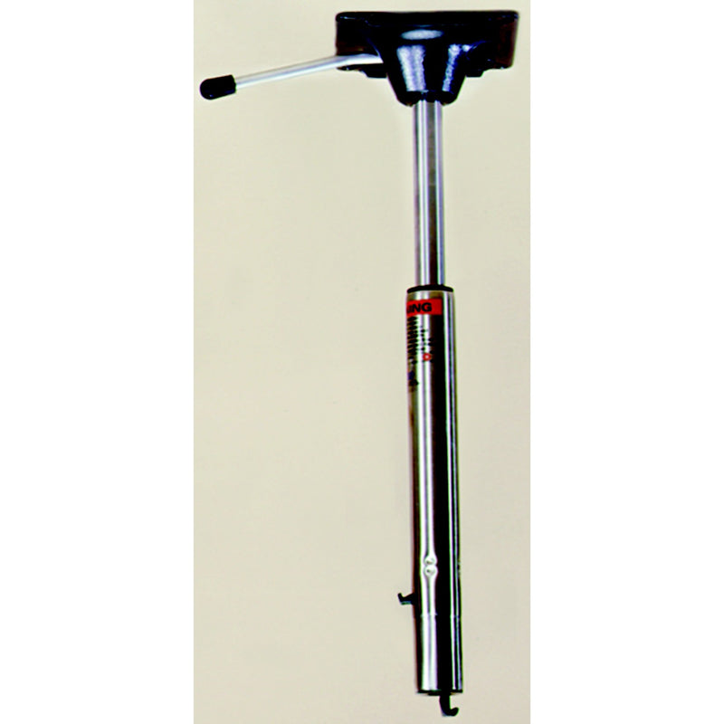 Springfield Spring-Lock Power-Rise 13-1/2" to 20" Adjustable Sit Down Stainless Steel Pedestal