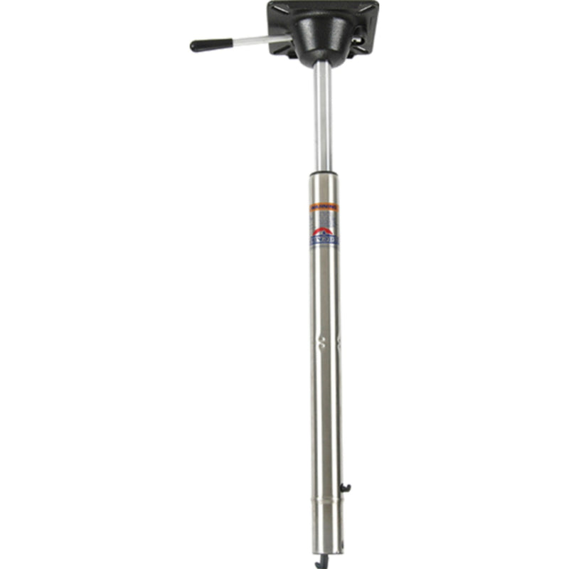 Springfield Spring-Lock Power-Rise 25-1/2" to 32-1/4" Adjustable Stand-Up Stainless Steel Pedestal