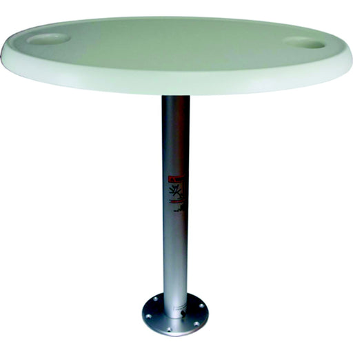Dock Edge 1690206 Stowable Table Package, Oval Tabletop