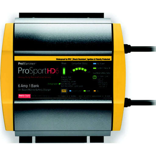 ProMariner 44006 Prosporthd Series USA Batttery Charger, 6 Amps, 1 Bank