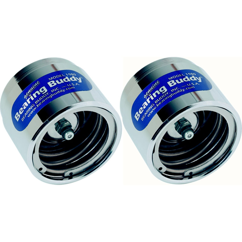 Bearing Buddy Chrome Trailer Wheel Bearing Protector | 2 Pack