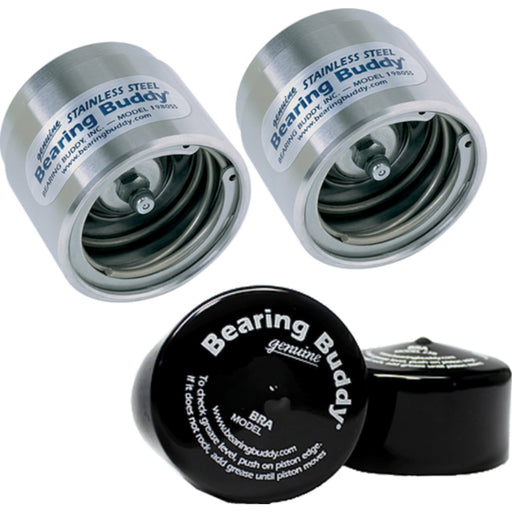 Bearing Buddy Stainless Steel Trailer Wheel Bearing Protector | 2 Pack