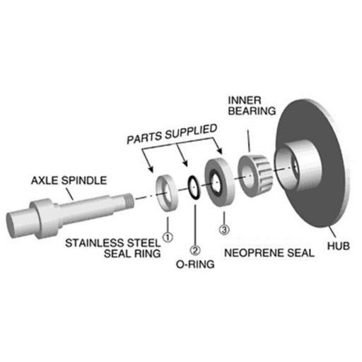 Bearing Buddy Trailer Brakes Spindo Seal | 2 Pack