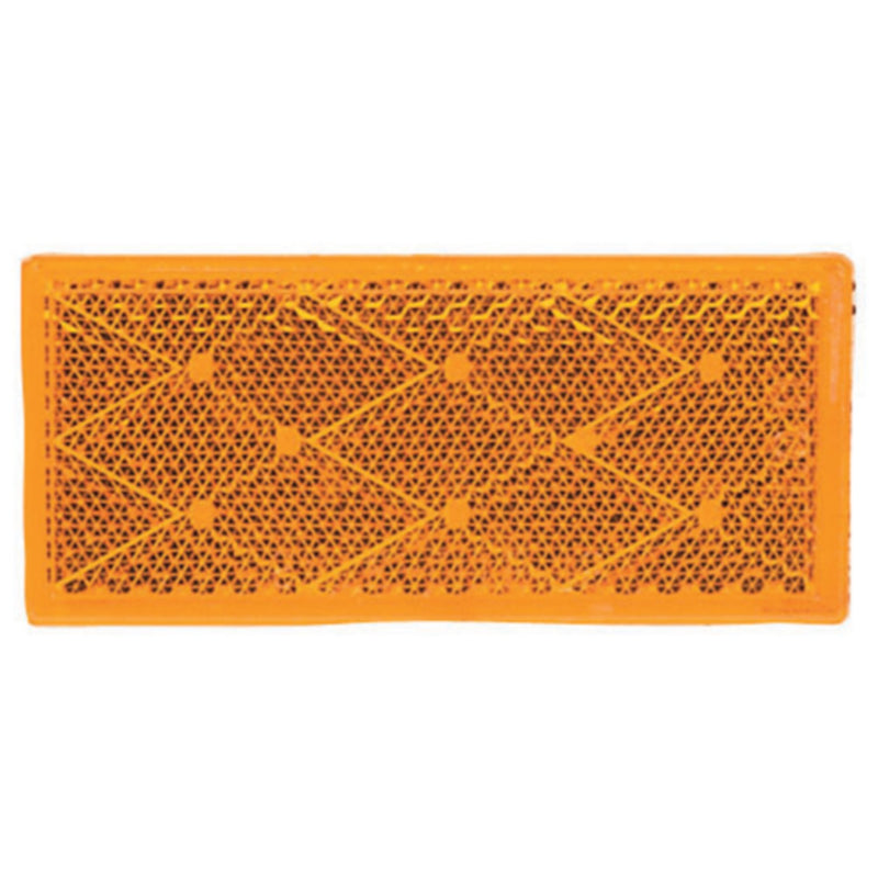 Amber Reflector-Stick On 2/Pk