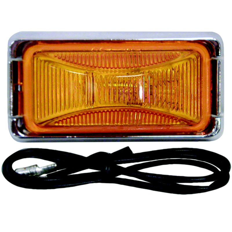 Anderson V203KA LED Sealed Clearance/ Side Marker Light Assembly w/Black Bracket, Amber