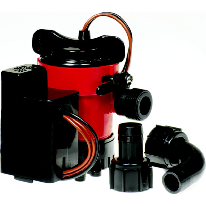 Johnson Pump Cartridge Combo Package Includes Auto Bilge Pump With Electronic Float Switch 12V