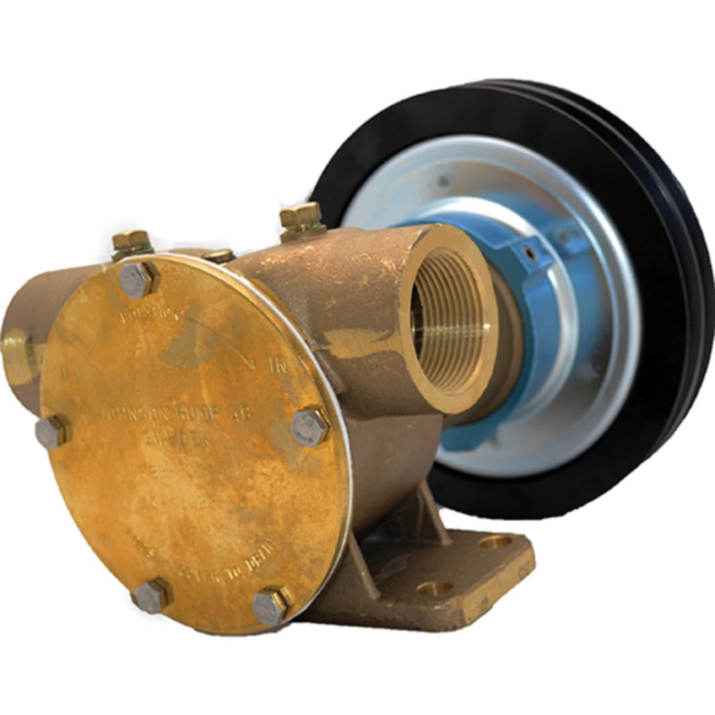 Johnson Pump F8B-5 1-1/4" NPT Electric Clutch Pump ,12 V,2xA Pulley