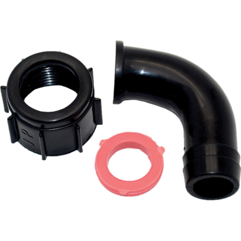 Johnson Pump 92205 DuraPort 90° Connection For 500-1000 GPH Cartridge Bilge Pumps