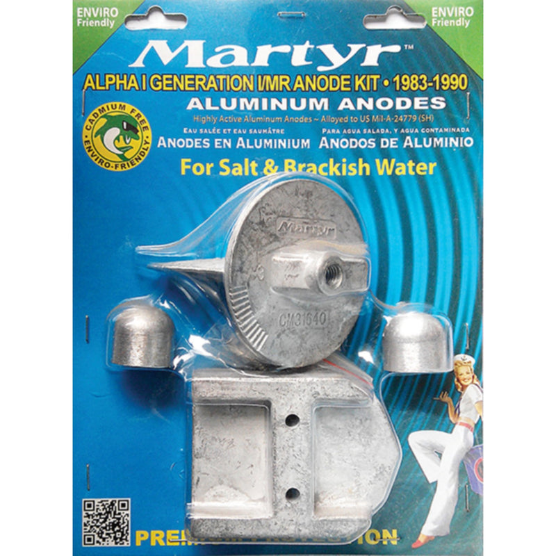 Mercruiser Al;pha I Gen I Anode Kit, Aluminum
