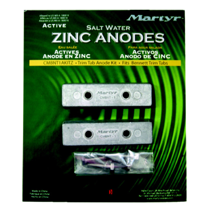 Martyr Bennett Trim Tab Anode Kit