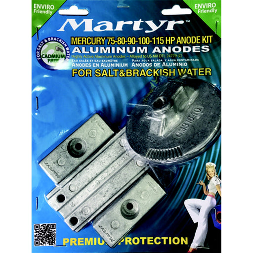 Martyr Aluminum Anode Kit For Mercury 75-80-90-100-115HP Engines
