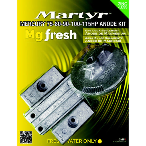 Martyr Magnesium Anode Kit For Mercury 75-80-90-100-115HP Engines