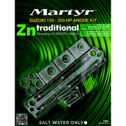 Martyr CMSZ150350KITZ Suzuki Anode Kit, 150-300HP, Zinc