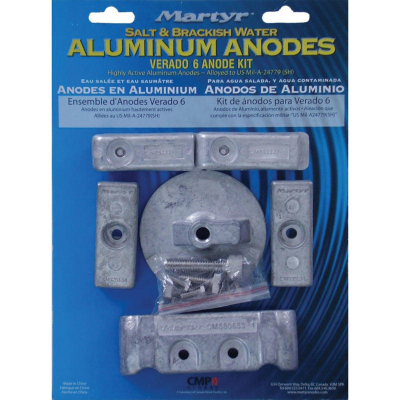 Mercury Verado 6-Cylinder Anode Kit - Aluminum