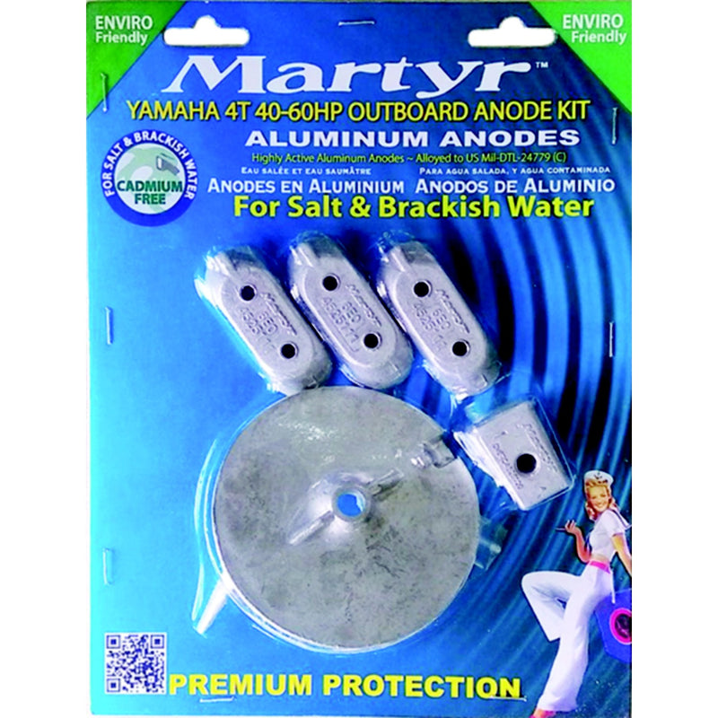 Martyr Anode Kit For Yamaha 40-60 HP Outboards, Aluminum