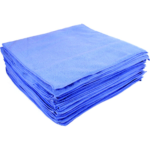 Buffalo Microfiber Cloths 16" x 16", Blue 20/Pk
