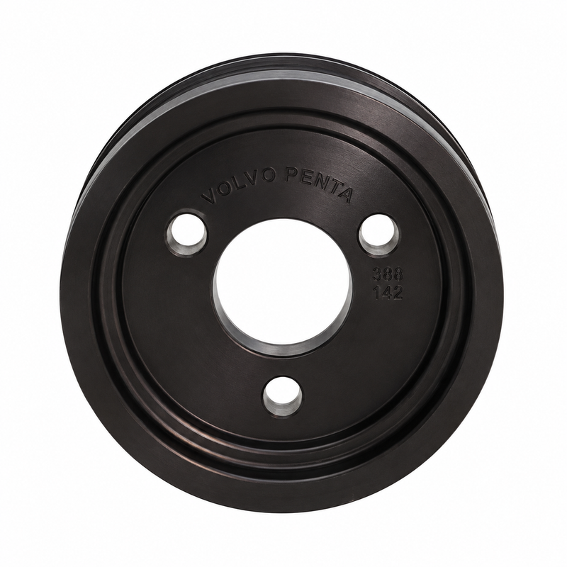 Volvo Penta OEM Alternator Multi-V-Belt Pulley 866220 | TAD730G TAD740GE TWD740GE TWD740VE TAMD74