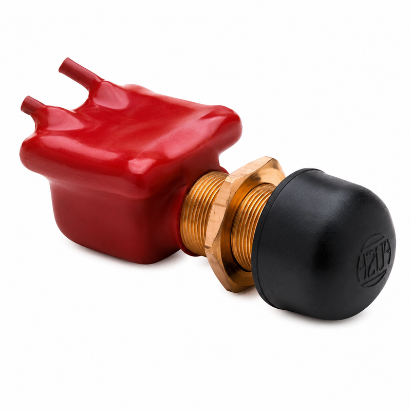 Seachoice Momentary Push Button Switch – Pre-Wired Leads, 6–36V, Off/Momentary On (50-11761)