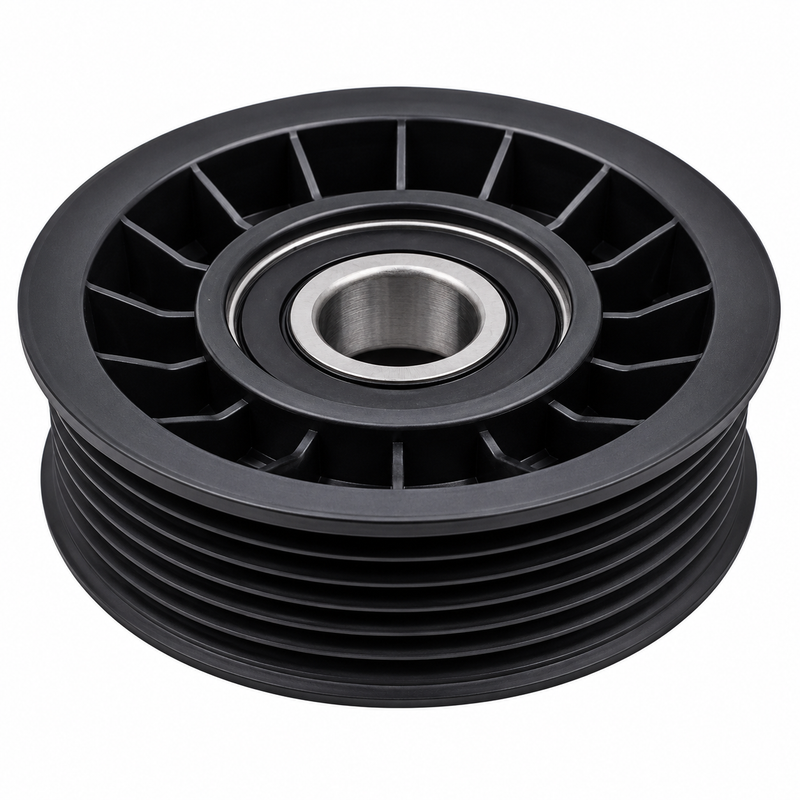 Mercury / Quicksilver 807757T Black Idler Pulley | MerCruiser 4.3L–8.2L V6 / V8 Serpentine Belt