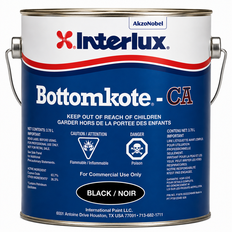 Interlux YBM013CA Bottomkote - CA, Gal., Black