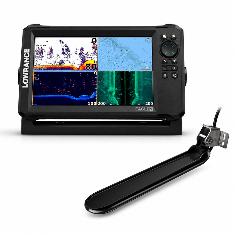 Lowrance Eagle 9 Fish Finder with TripleShot HD Transducer & C-MAP DISCOVER Charts (00016229001)