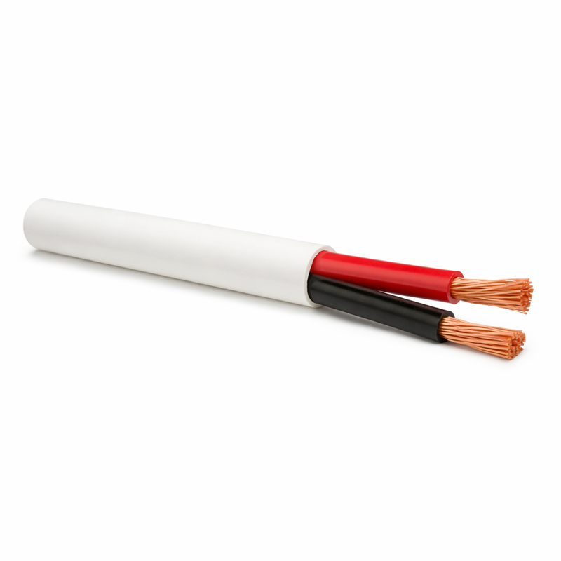 10/2 AWG Marine Boat Cable - Red/Black - 1 Foot - White Jacket