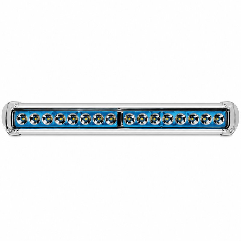 Hella Sea Hawk-470 LED Light Bar – Blue Edge Light, White Housing (958140531)