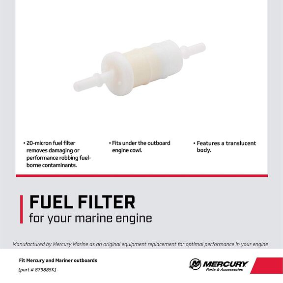 Mercury MerCruiser Quicksilver Fuel Filter 879885K