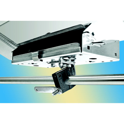 Magma "Single" Horizontal Round Rail (SD) Mount For 12" x 18" Or Smaller Rectangular Grills and Single Mount Tables