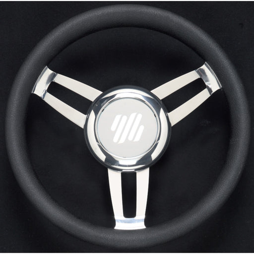 Foscari Steering Wheels, Black Vinyl Chrome