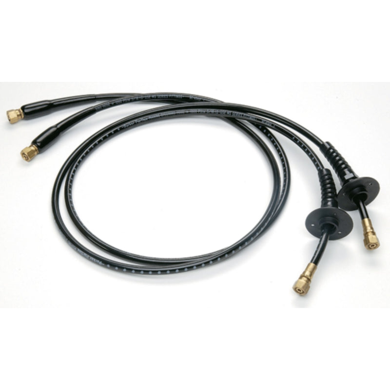 UFLEX Hydraulic OB-BHBR Hose Kit Includes Pre-Crimped Brass Fittings, Bulkhead Fittings and Bend Restrictors on Both Ends (2 Per Pack), 14'