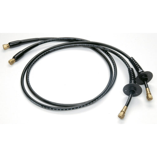 UFLEX Hydraulic OB-BHBR Hose Kit Includes Pre-Crimped Brass Fittings, Bulkhead Fittings and Bend Restrictors on Both Ends (2 Per Pack), 26'