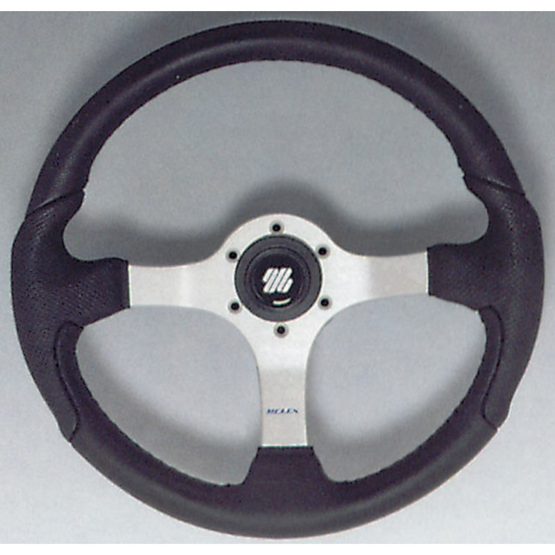Uflex NISIDABP Nisida Steering Wheel, Polished Finish w/Black Grip
