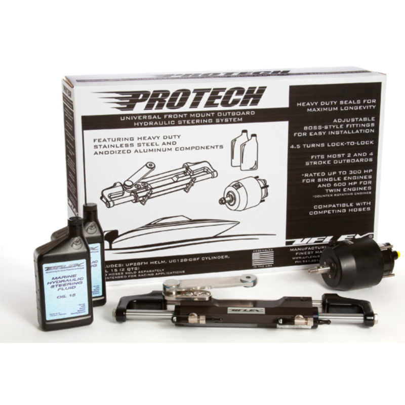 Uflex PROTECH21T Protech Hydraulic Tilt Steering System for Johnson/Evinrude, Yamaha, Suzuki w/Tilt Helm. Hoses sold separately.