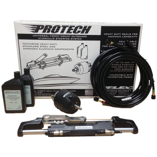 Uflex PROTECH10H20 Hydraulic Steering System for Mercury, Yamaha, Honda w/20' hoses included.