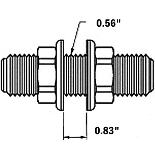 Hydraulic Hose 3/4" Bulkhead Fitting Kit