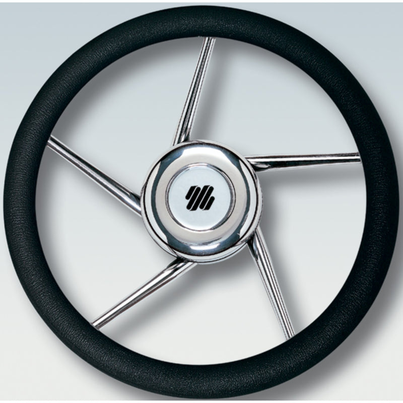 Steering Whl-Black Grip SS 5-Spk