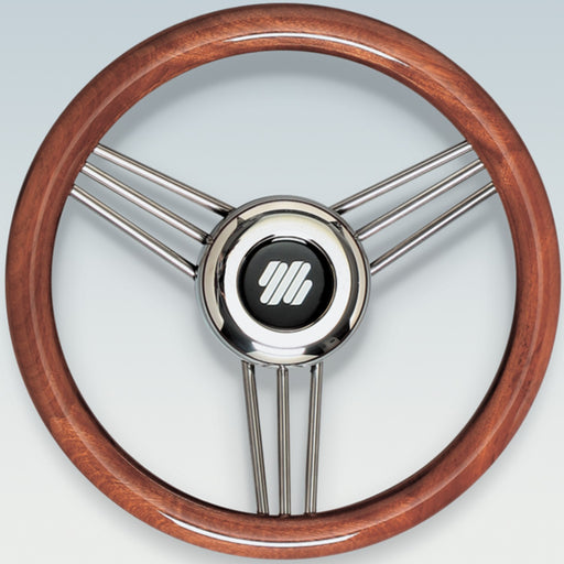 Mahogany Non-Magnetic Stainless Steel Steering Wheel