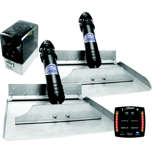 Bennett 1212OBI Classic Hydraulic Trim Tab Kit With OBI9000H Integrated Helm Control, 12" x 12"