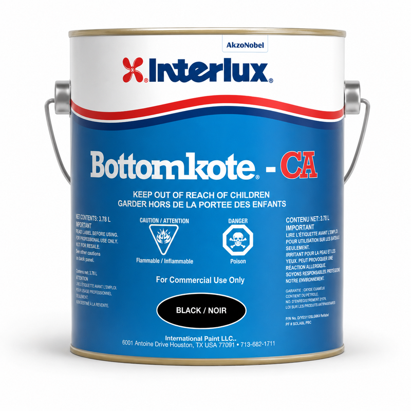 Interlux — Bottomkote CA Antifouling Paint Black Gallon — INT-YBM013-GAL