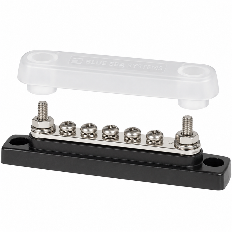 Blue Sea Systems — 5-Gang MiniBus, #8-32 Screws, 100 A — BSS-2304
