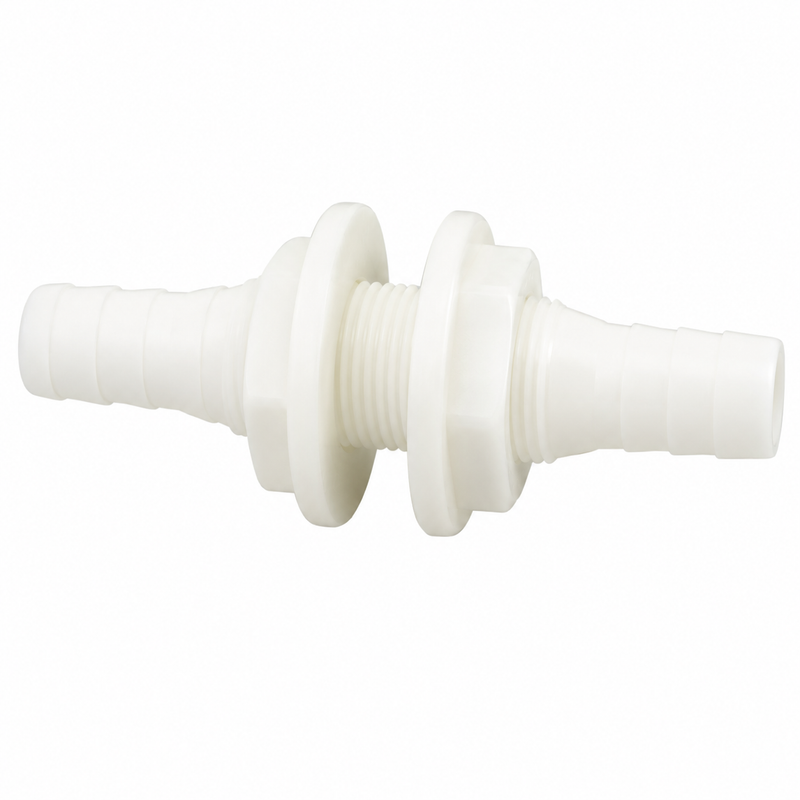 Attwood Double-Ended Thru-Hull Connector for 3/4" Hose – Polypropylene