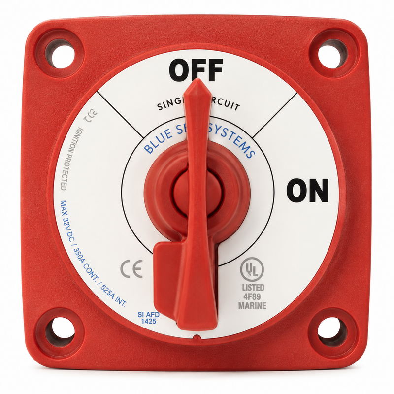 Blue Sea Systems M-Series 2-Position Locking Battery Switch 30A – BSS-6004