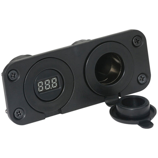 Attwood 142636 12V Adapter/Voltmeter